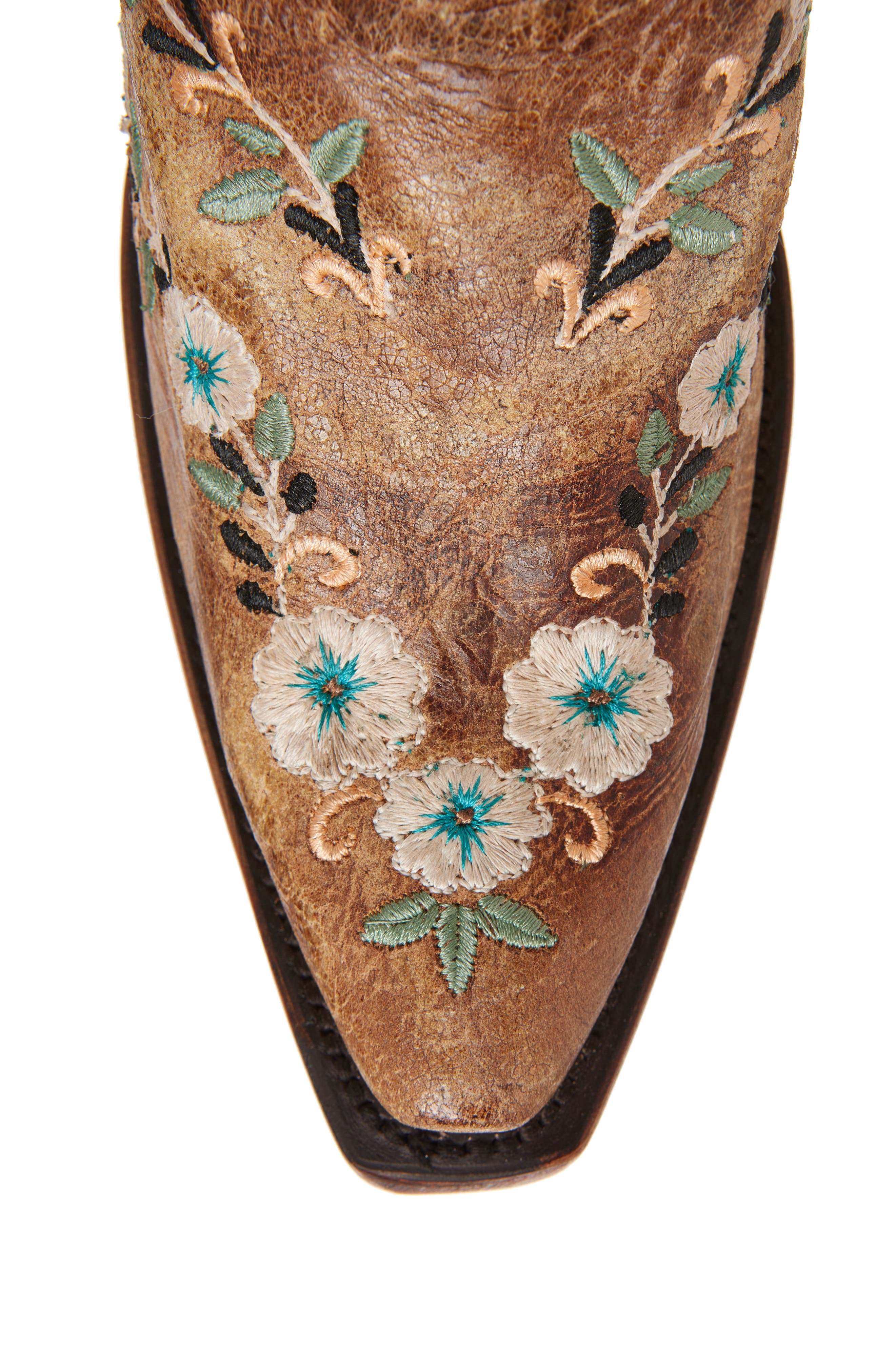 CORRAL Floral Embroidered Western Boot, Alternate, color, 