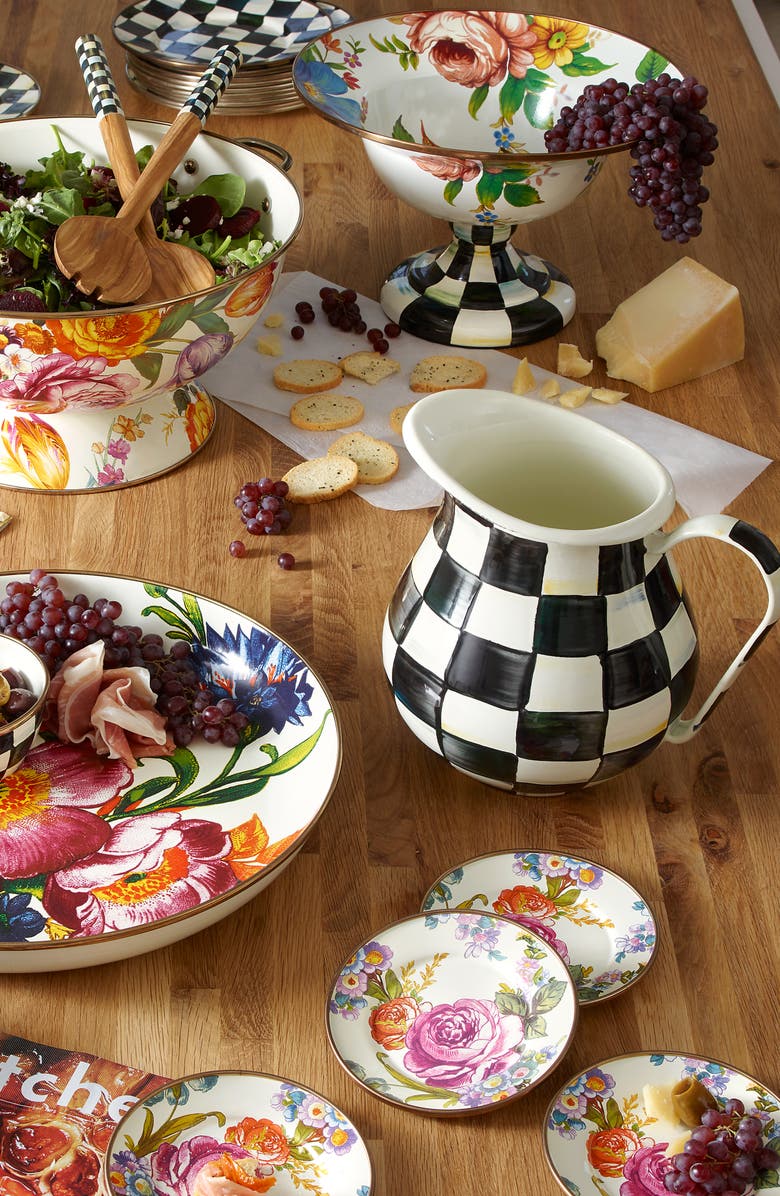 MACKENZIE CHILDS Courtly Check Pitcher, Alternate, color, Black/ White