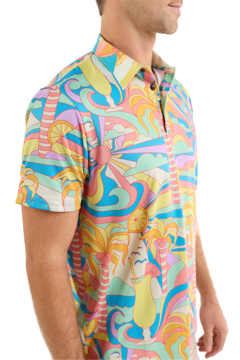 The Paradiso - Golf Shirt, Alternate, color, Yellow