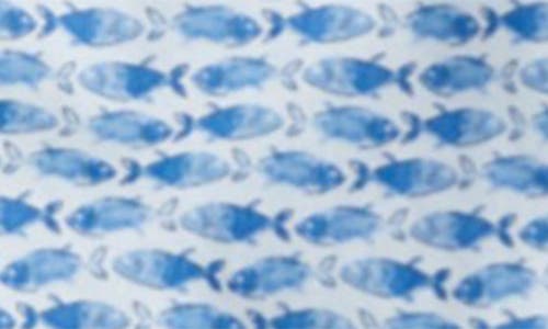 Vineyard Vines Kids' Print Short Sleeve Cotton Button-up Shirt In Blue