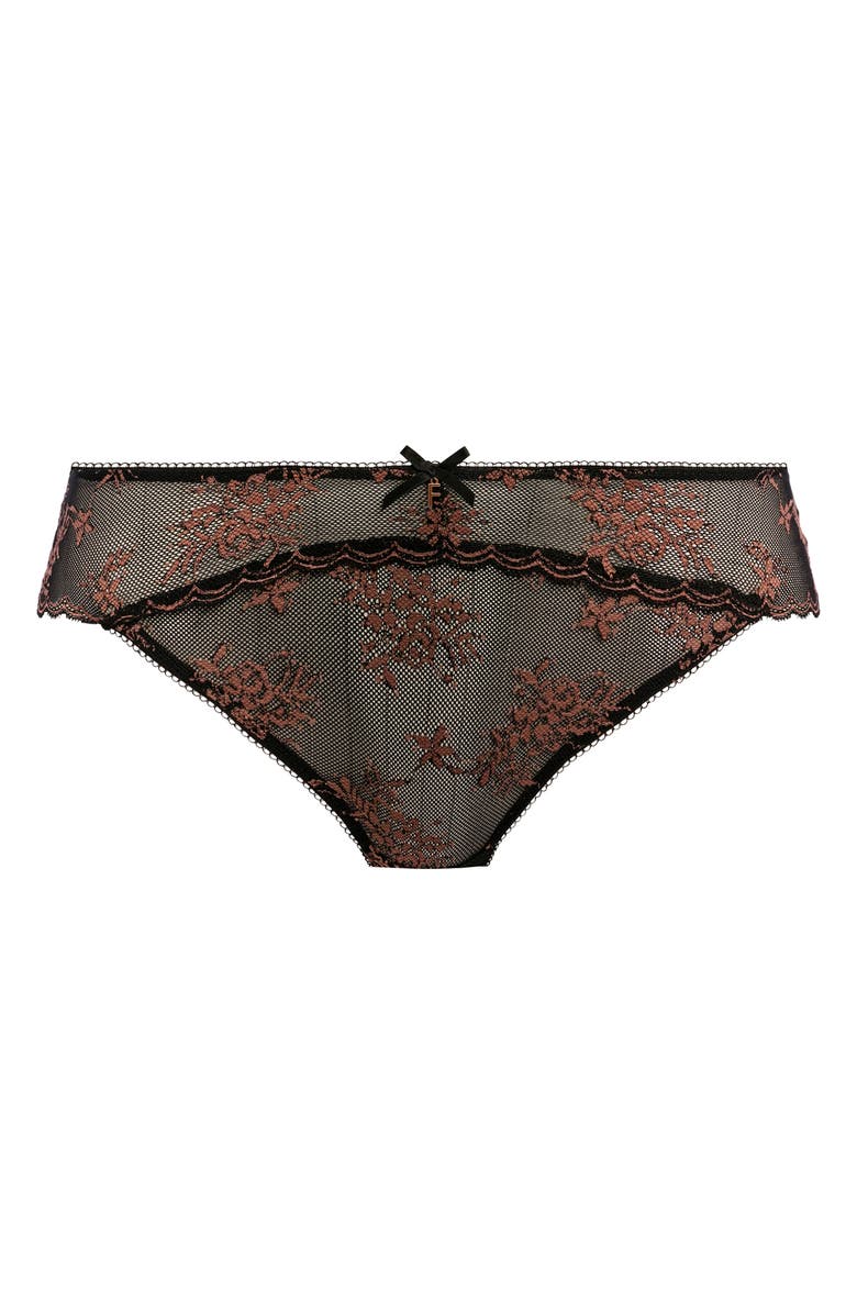 Freya Offbeat Decadence Galloon Lace Briefs, Alternate, color, 