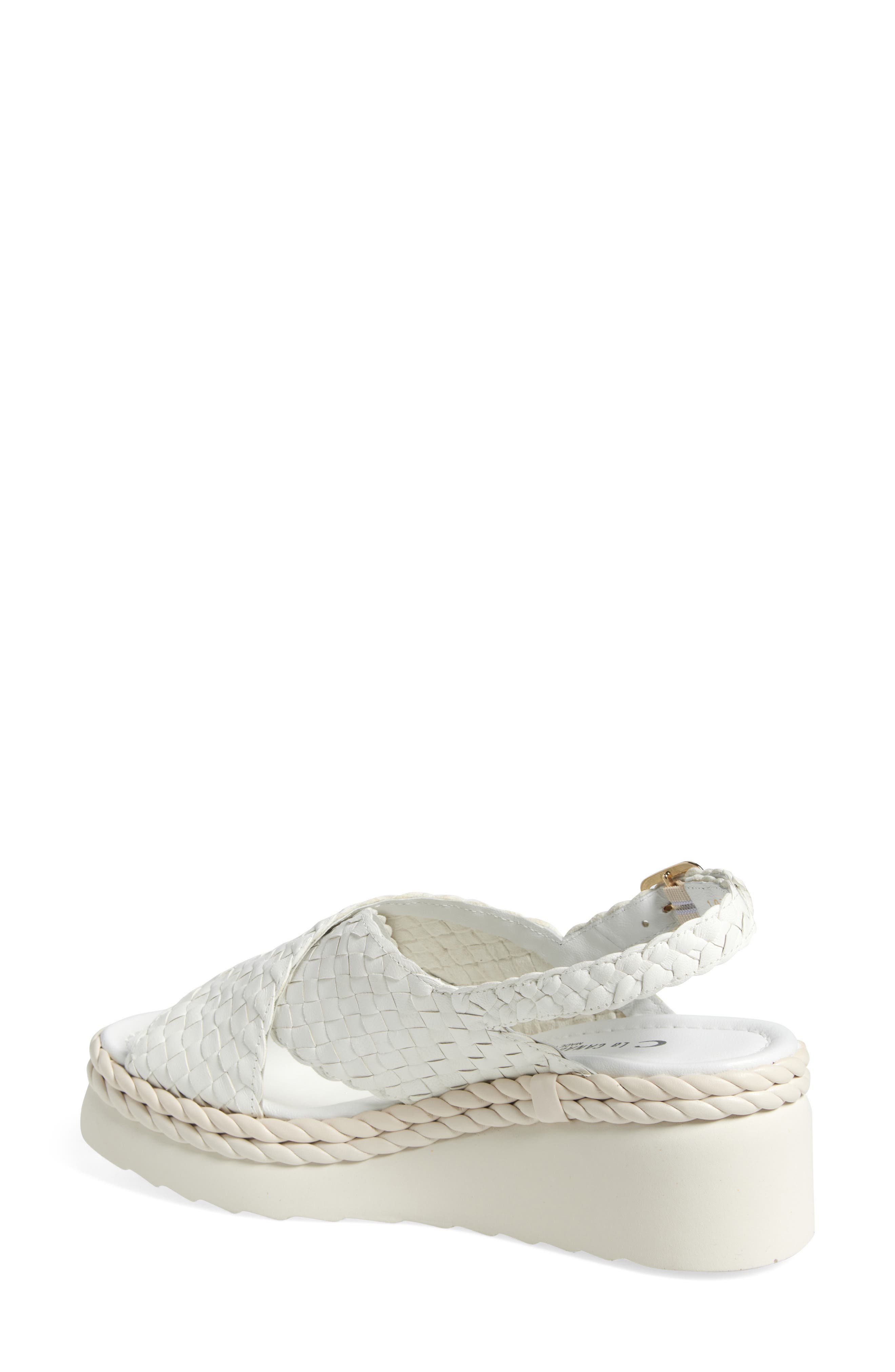 La Canadienne Patch Braided Wedge Sandal, Alternate, color, 