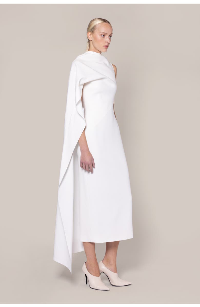 Roksanda Edith Crepe Bridal Dress, Alternate, color, Ivory