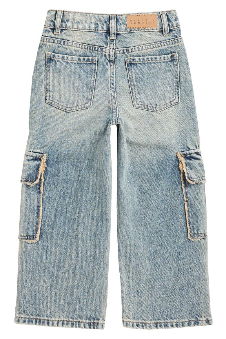 Kids' Myles Baggy Cargo Jeans, Alternate, color, MEDIUM INDIGO