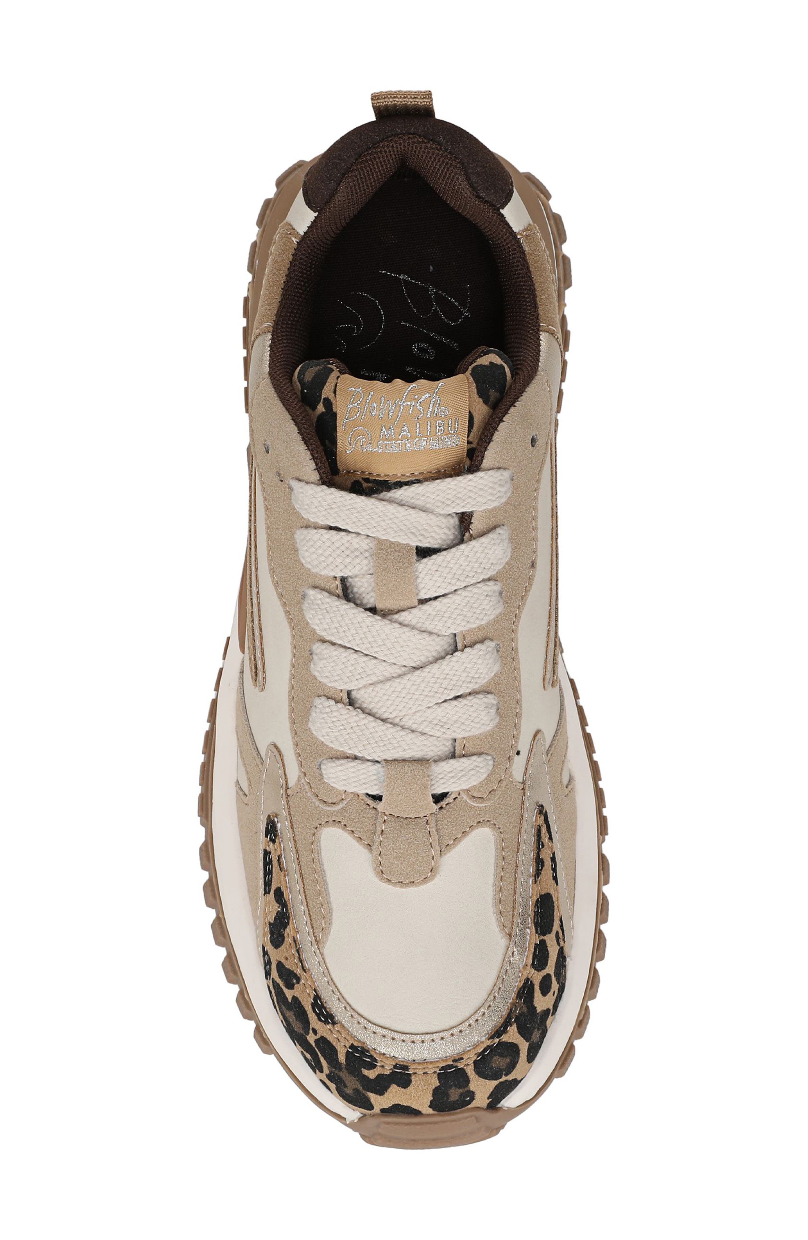 Blowfish Malibu Leo Trainer Sneaker, Alternate, color, Gold/ Tan/ Black