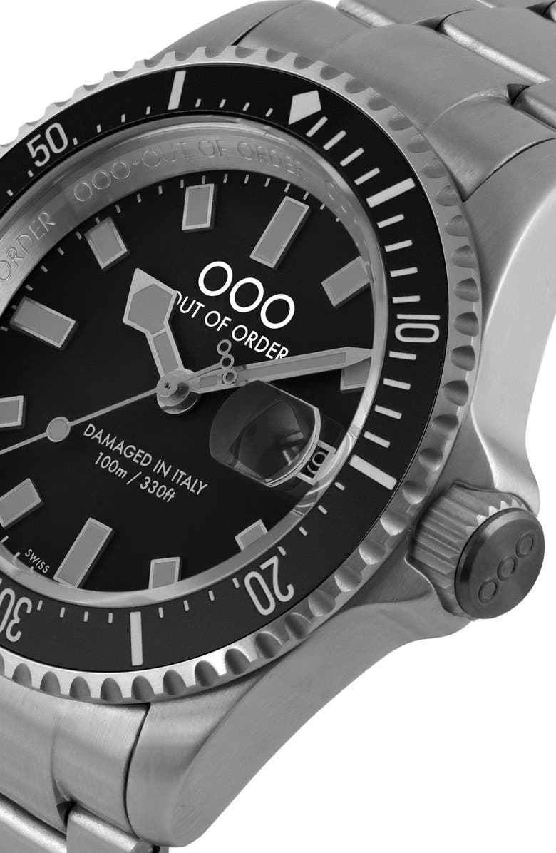 OUT OF ORDER Casanova Bracelet Watch, 44mm, Alternate, color, Black