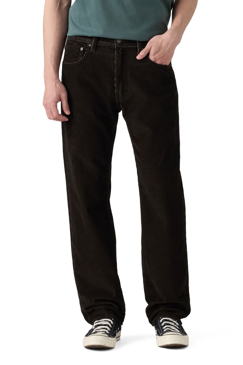 555™ Relaxed Straight Leg Corduroy Jeans, Main, color, BROWN ASH
