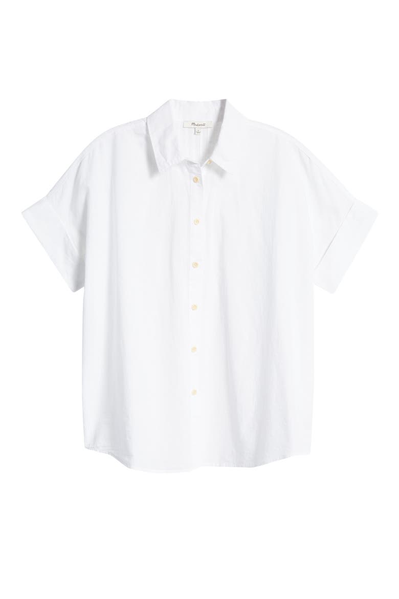 Courier Pintuck Back Shirt, Alternate, color, EYELET WHITE