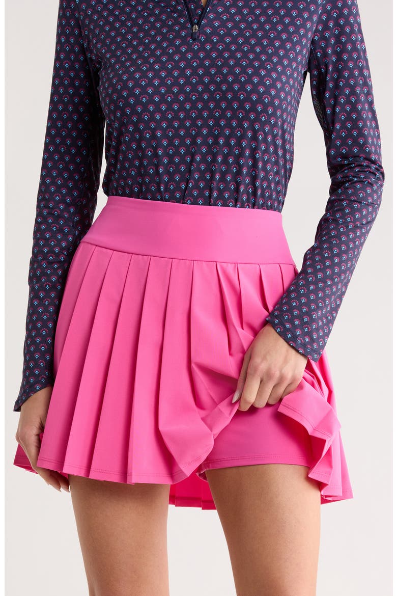 High Waist Pleated Skirt, Alternate, color, CHEEKY PINK