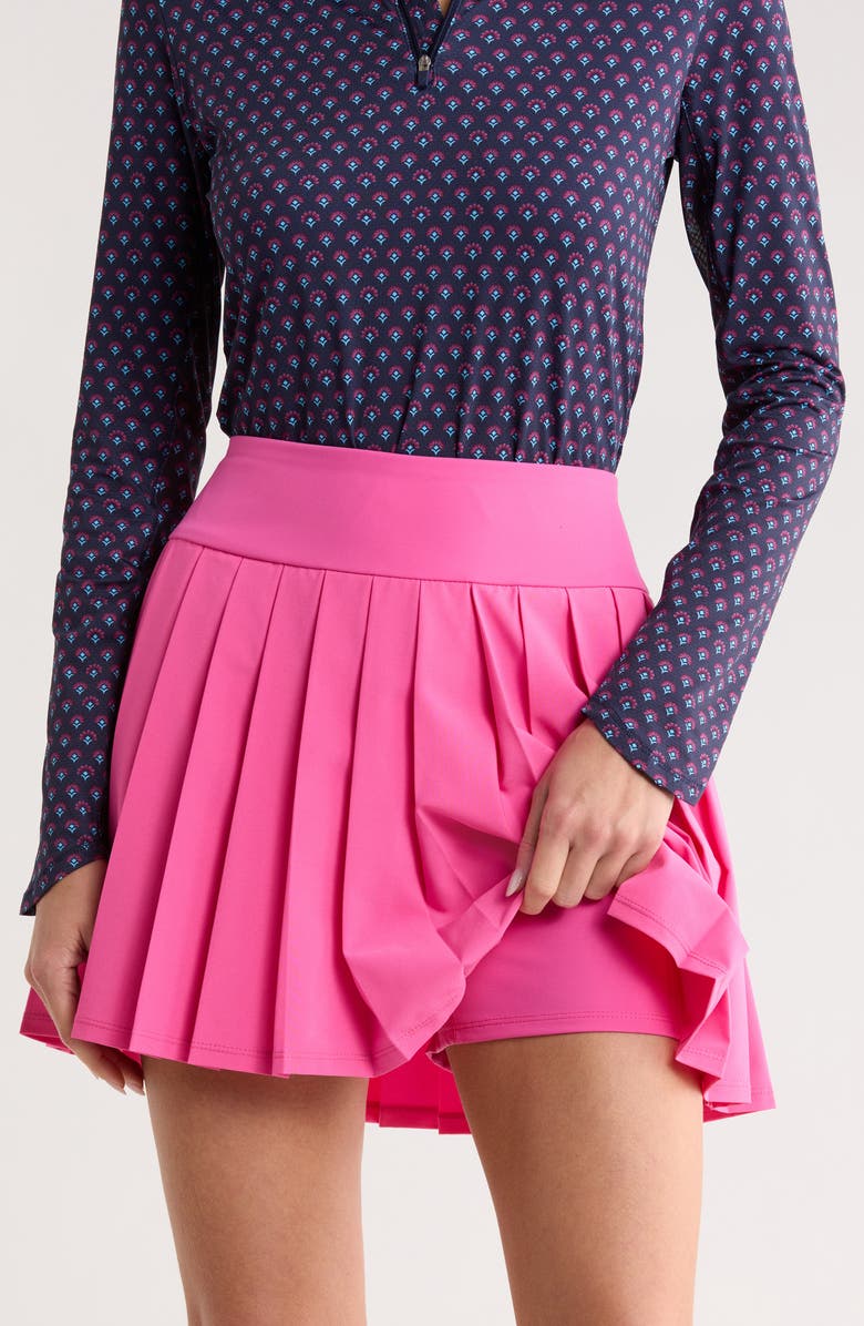 Callaway High Waist Pleated Skirt, Alternate, color, Cheeky Pink