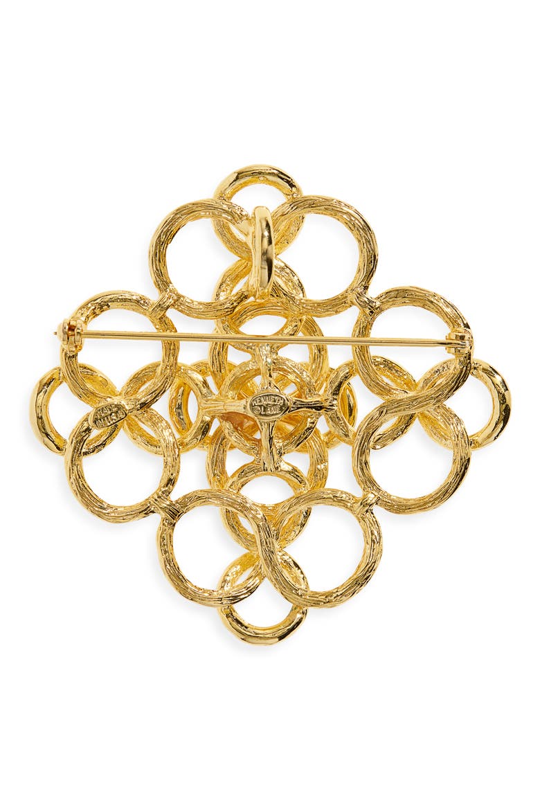 Fancy Swirls Pin, Alternate, color, GOLD