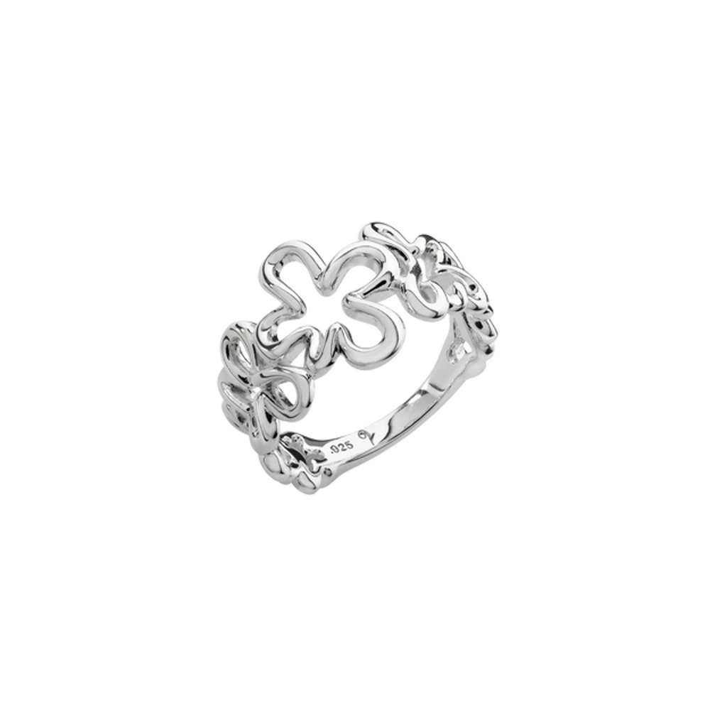 Lucy Quartermaine Splash Ring In Sterling Silver