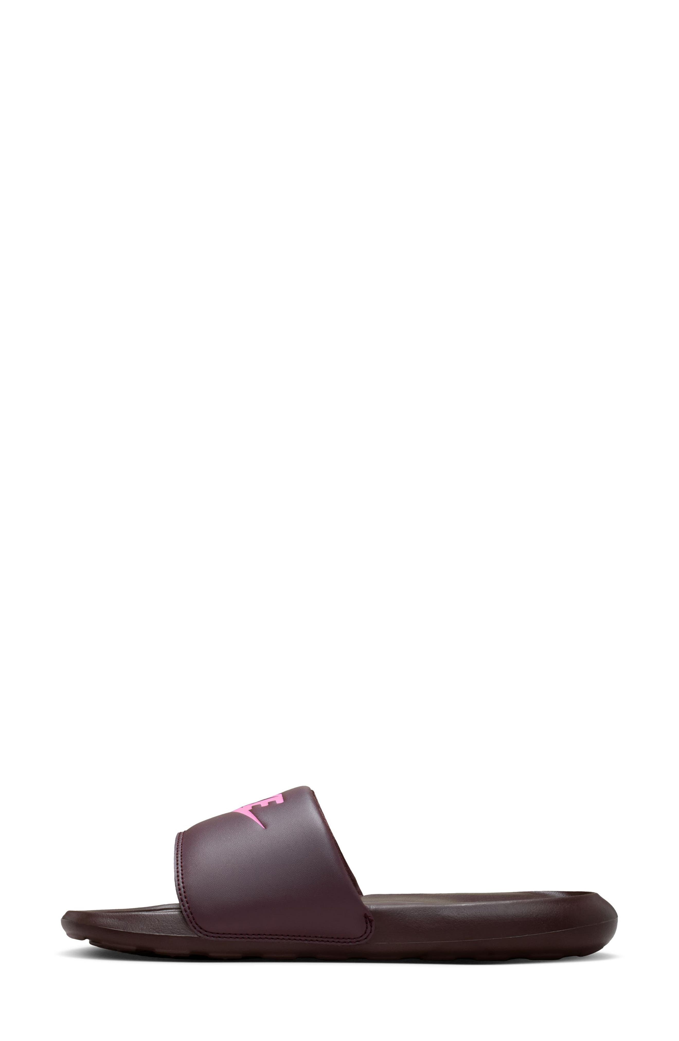 Victori Slide Sandal, Alternate, color, BURGUNDY ASH/ MAGENTA
