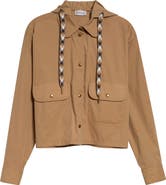 Moncler Hooded Cotton & Nylon Shirt Jacket