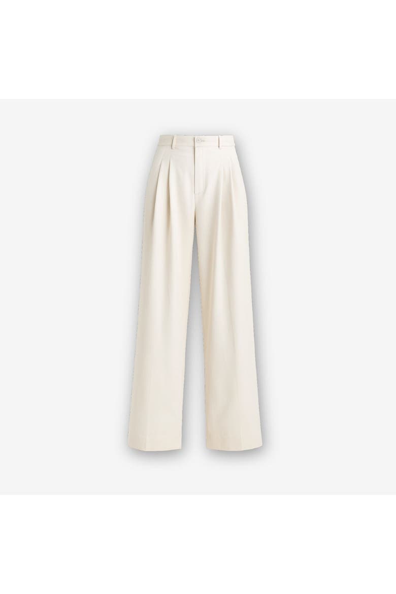 Liora Double-Pleated High-Waist Palazzo Trousers, Alternate, color, Stone