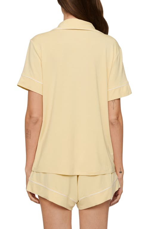 Eberjey Gisele Relaxed Short Pajamas In Yellow