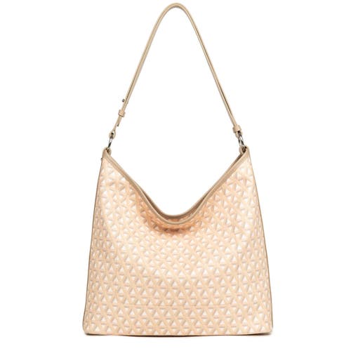 Lancaster Zipped Bucket Bag Ikon It In Beige