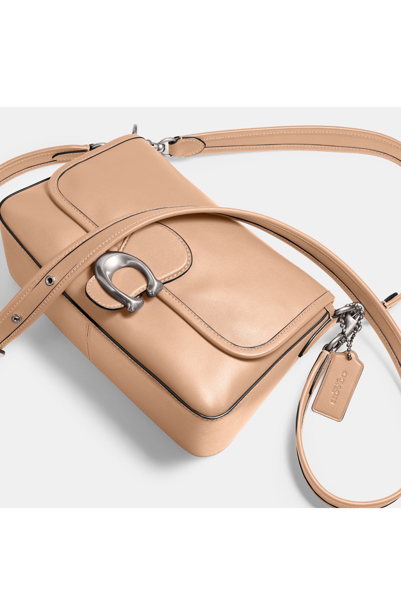 Soft Tabby Shoulder Bag, Alternate, color, LIGHT HEATHER / BUFF