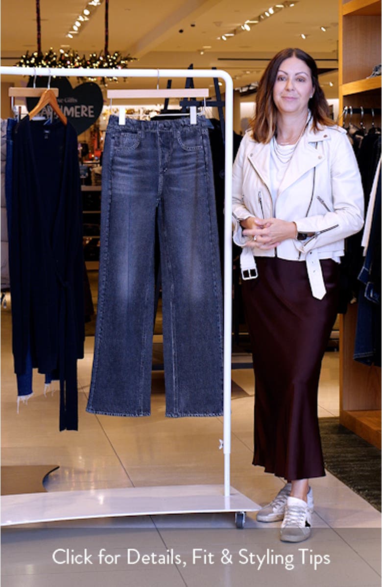 Miramar Wide Leg Cotton Fleece Sweatpant Jeans, sales video thumbnail