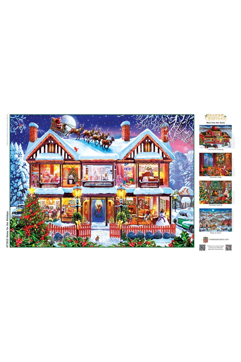 Home for the Holidays 1000 Piece Puzzle, Alternate, color, Multicolor
