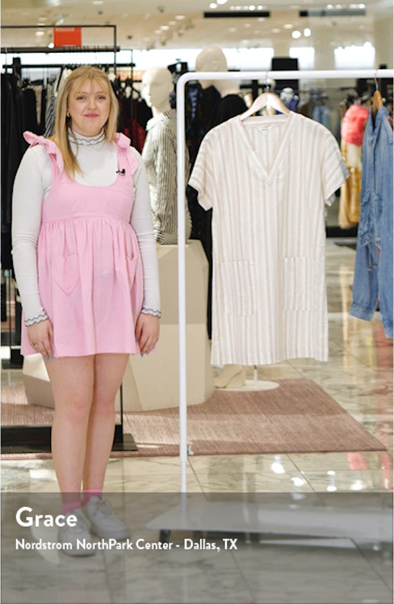 Viola Linen Blend Shift Dress, sales video thumbnail