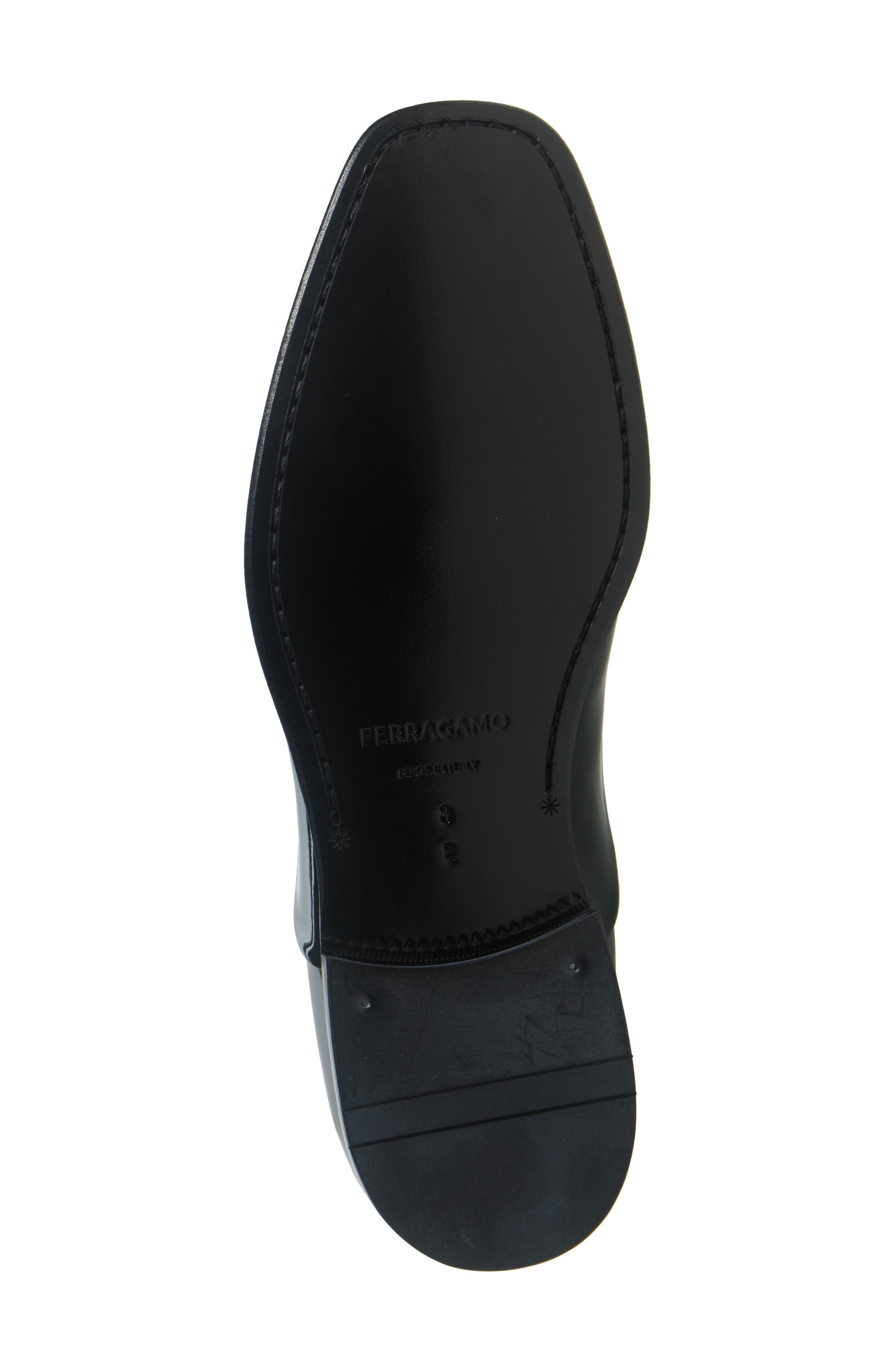 FERRAGAMO Denzel Tuxedo Shoe, Alternate, color, Nero