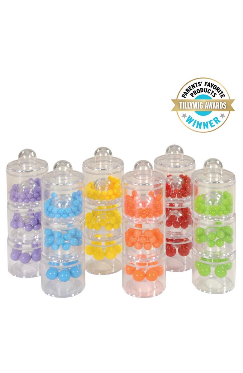 Kaplan Early Learning Company Sound and Sort Stackers - Set of 18, Main, color, 