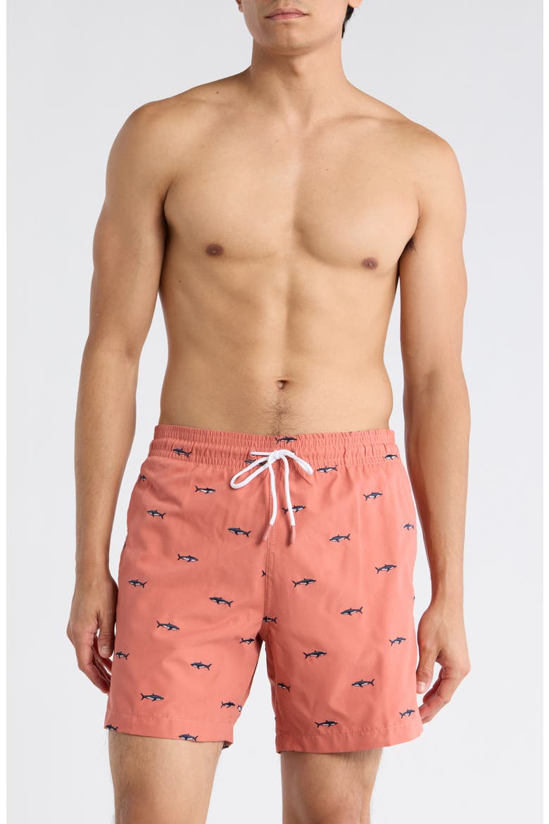 Sano 6.5-Inch Swim Shorts, Main, color, PEACH