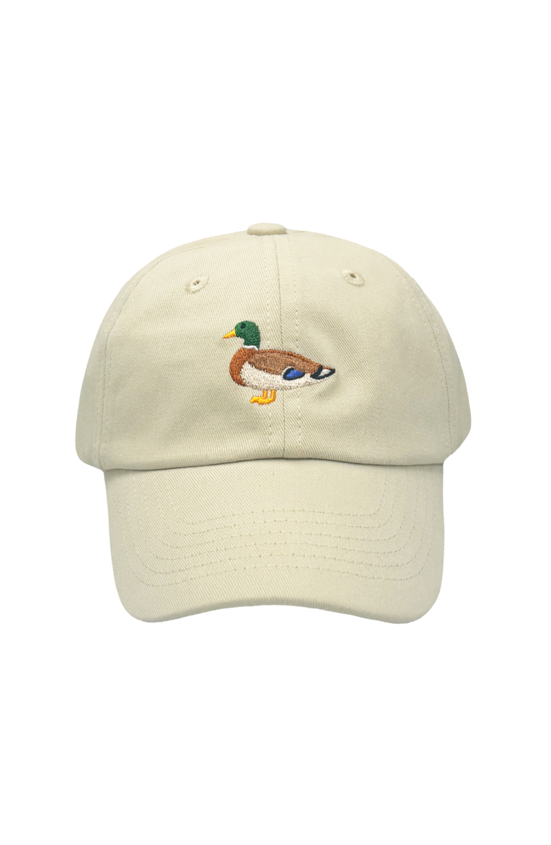 Bits & Bows Mallard Duck Twill Baseball Hat, Main, color, Khaki