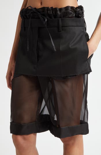 MAISON MARGIELA レイヤーミニスカートショーツ MAISON MARGIELA | LAYERED SKIRT SHORTS