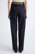MM6 Maison Margiela Layered Waist Wide Leg Jeans