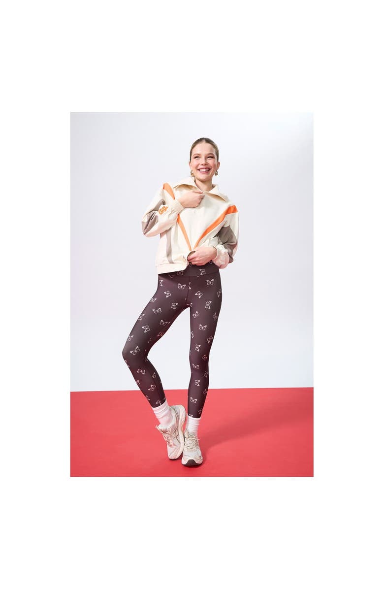 Terez Women's Terez  Cream San Francisco Giants Ripstop Chevron Quarter-Zip Pullover, Alternate, color, Cream