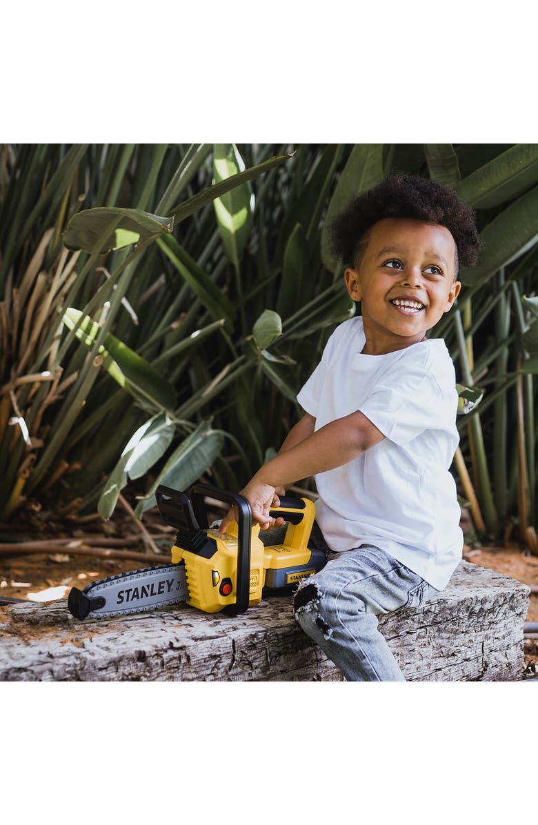 Stanley Jr. Battery Powered Chain Saw Toy, Alternate, color, Yellow & Black