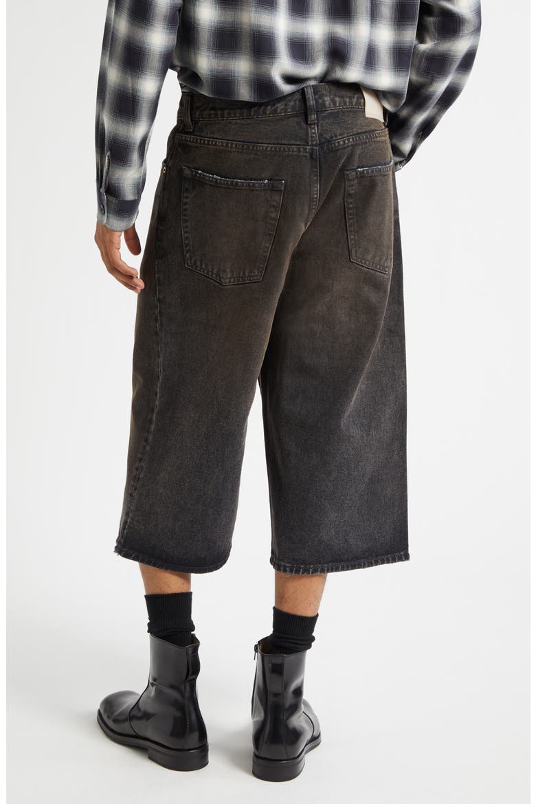 Paint Splattered Denim Bermuda Shorts, Alternate, color, NEBULA WASH