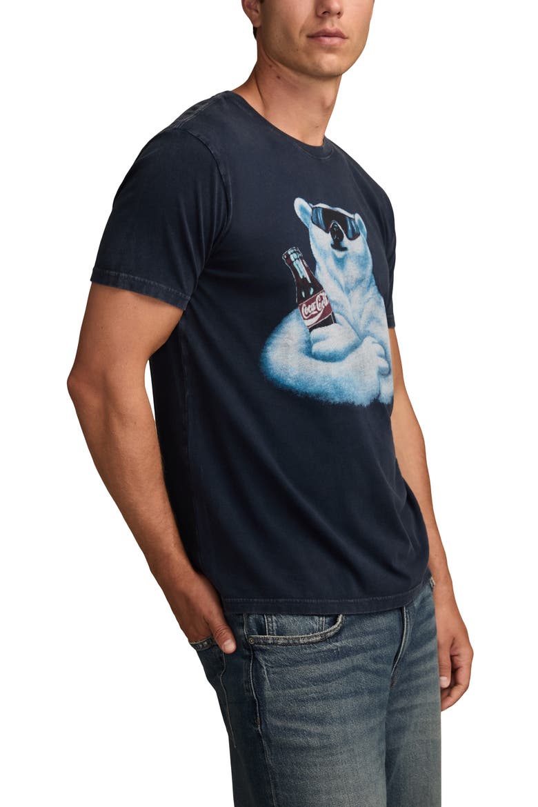 Coca-Cola® Polar Bear Cotton Graphic T-Shirt, Alternate, color, PEACOAT