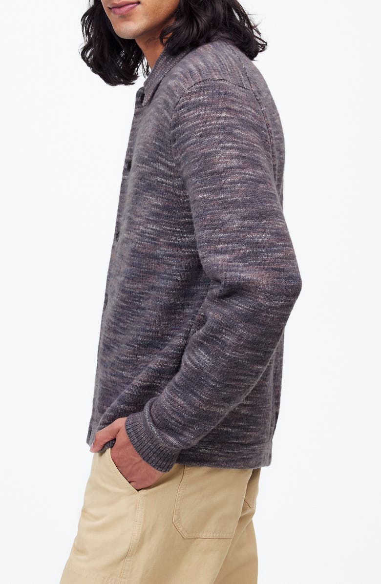 Madewell Space Dyed Wool Blend Sweater Shirt, Alternate, color, 