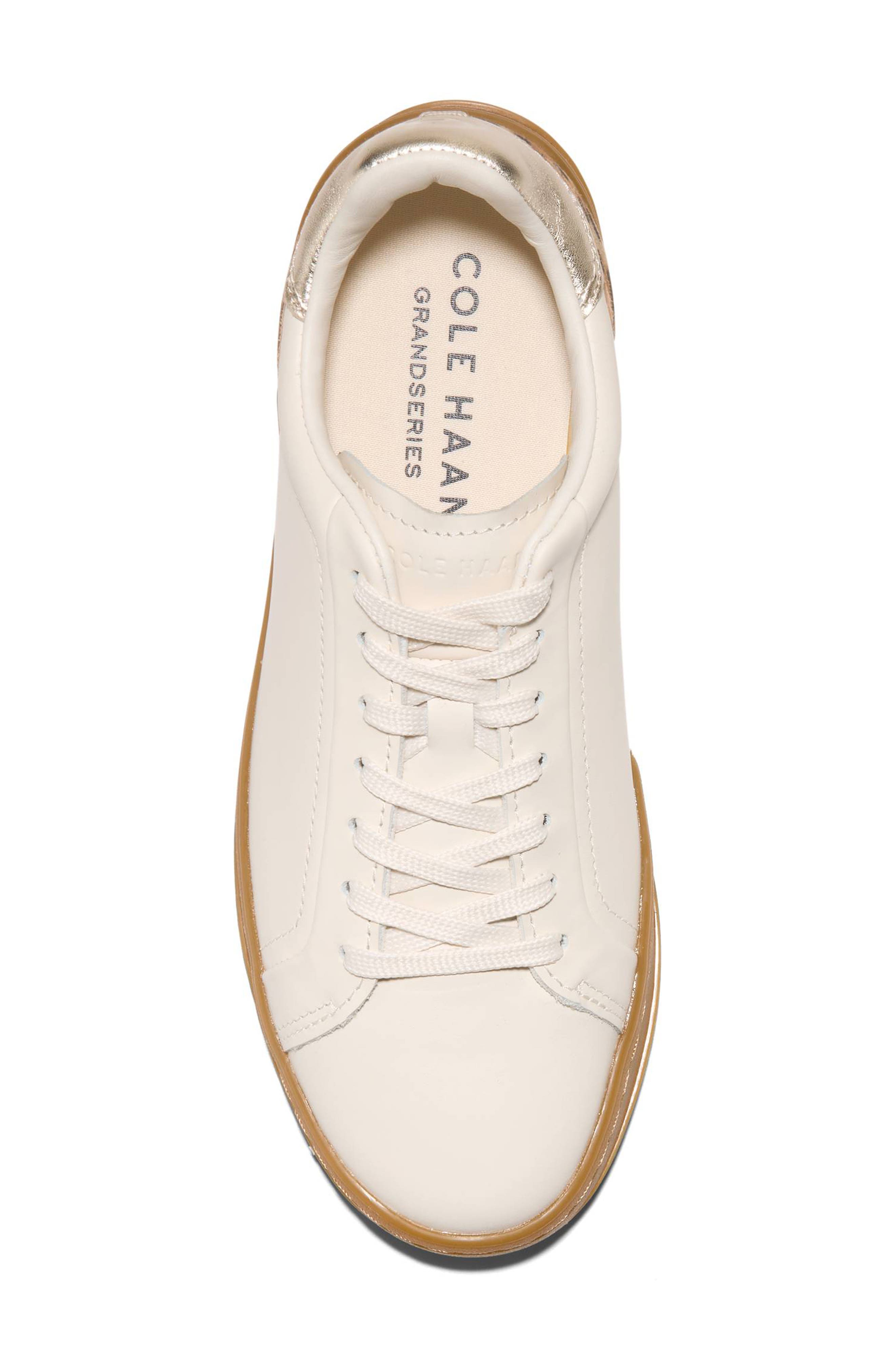Cole Haan GrandPro Breakaway Sneaker, Alternate, color, Ivory/ Leopard Suede/ Gold