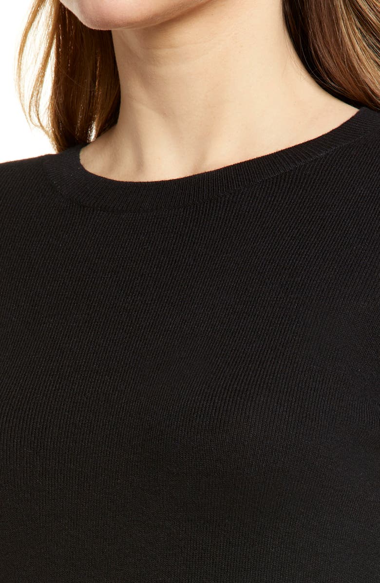 Halogen<sup>®</sup> Ribbed Crewneck Sweater, Alternate, color, 