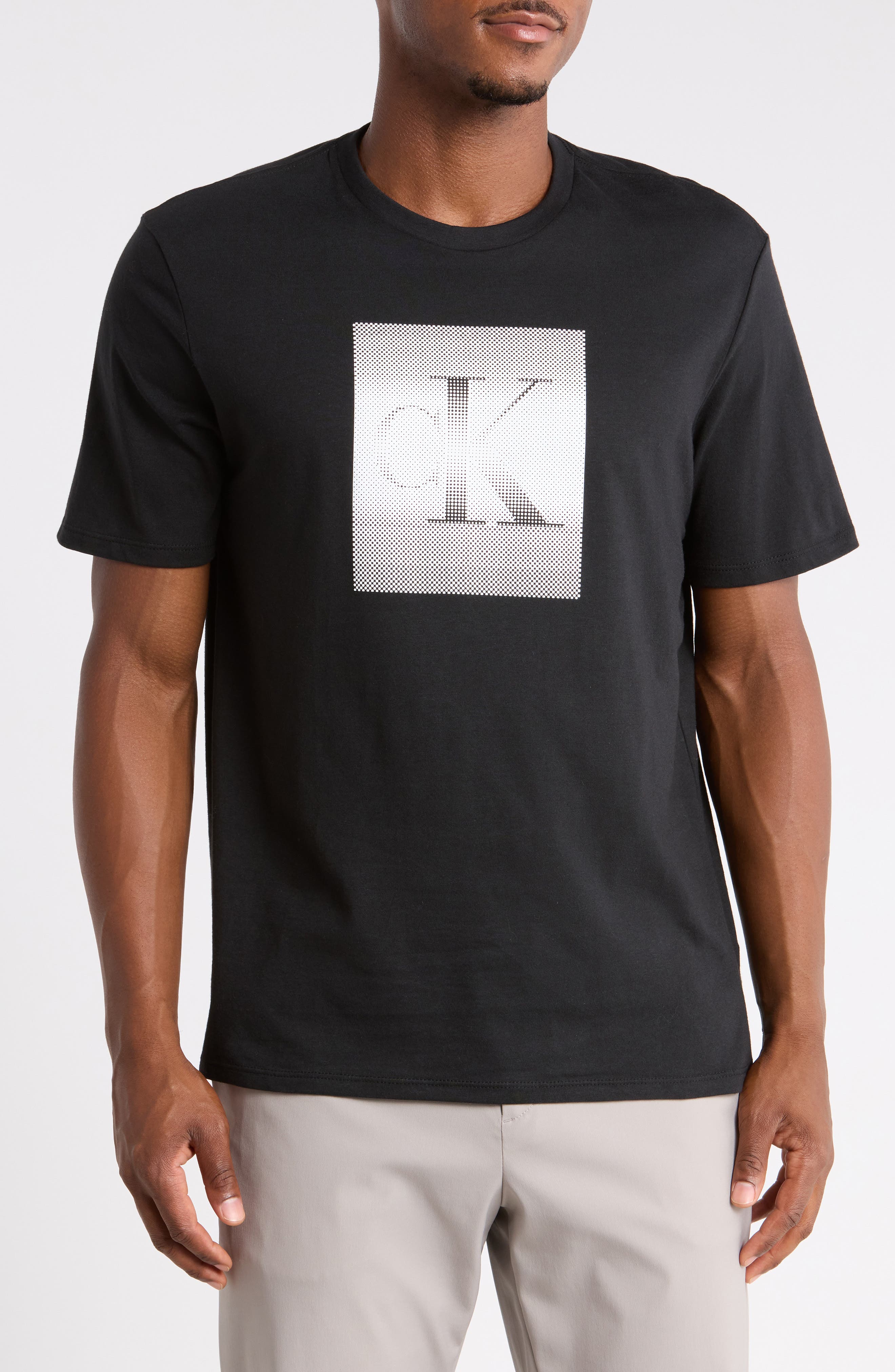 Pixelated Logo Graphic T-Shirt