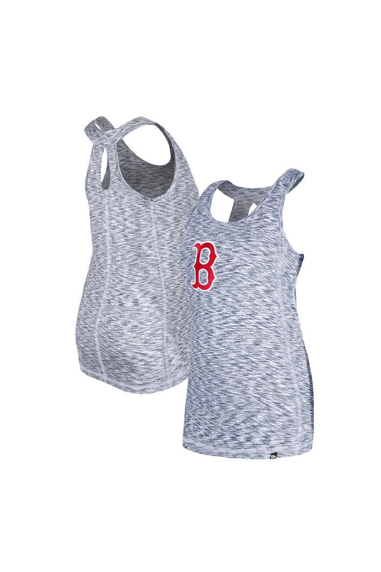 Women's New Era Navy Boston Red Sox Space Dye Keyhole Back Tank Top, Alternate, color, Navy