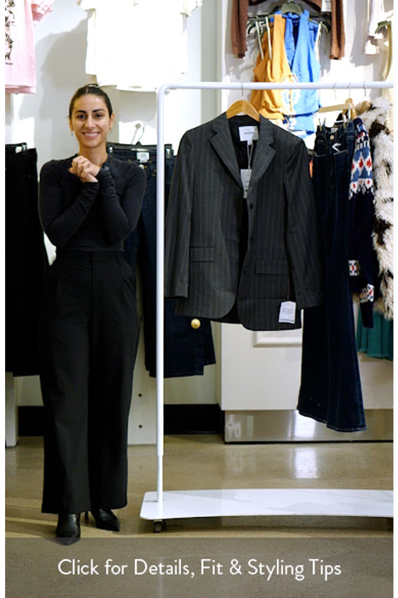 Three-Button Pinstripe Blazer video