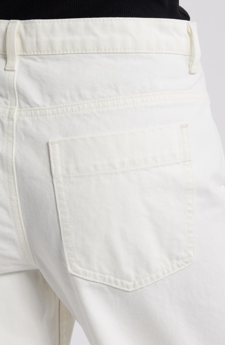 Nili Lotan Tribeca Barrel Jeans, Alternate, color, Cream