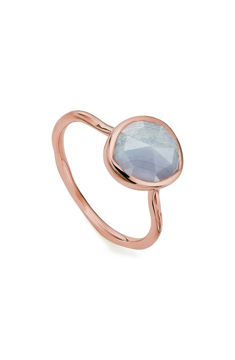 Monica Vinader 18K Rose Gold Vermeil Siren Stacking Ring, Alternate, color, 