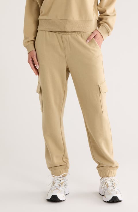 Embroidered Logo Slim Fit Cargo Joggers