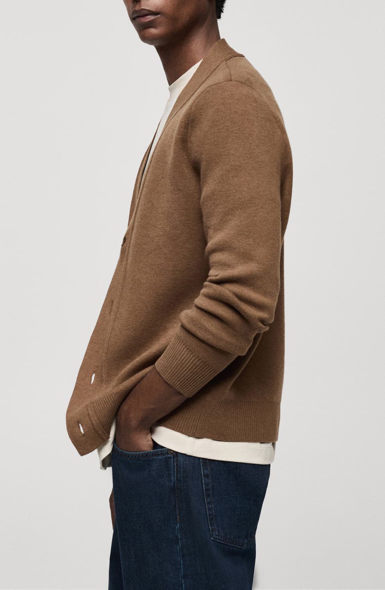 MANGO Button Front Cardigan, Alternate, color, 