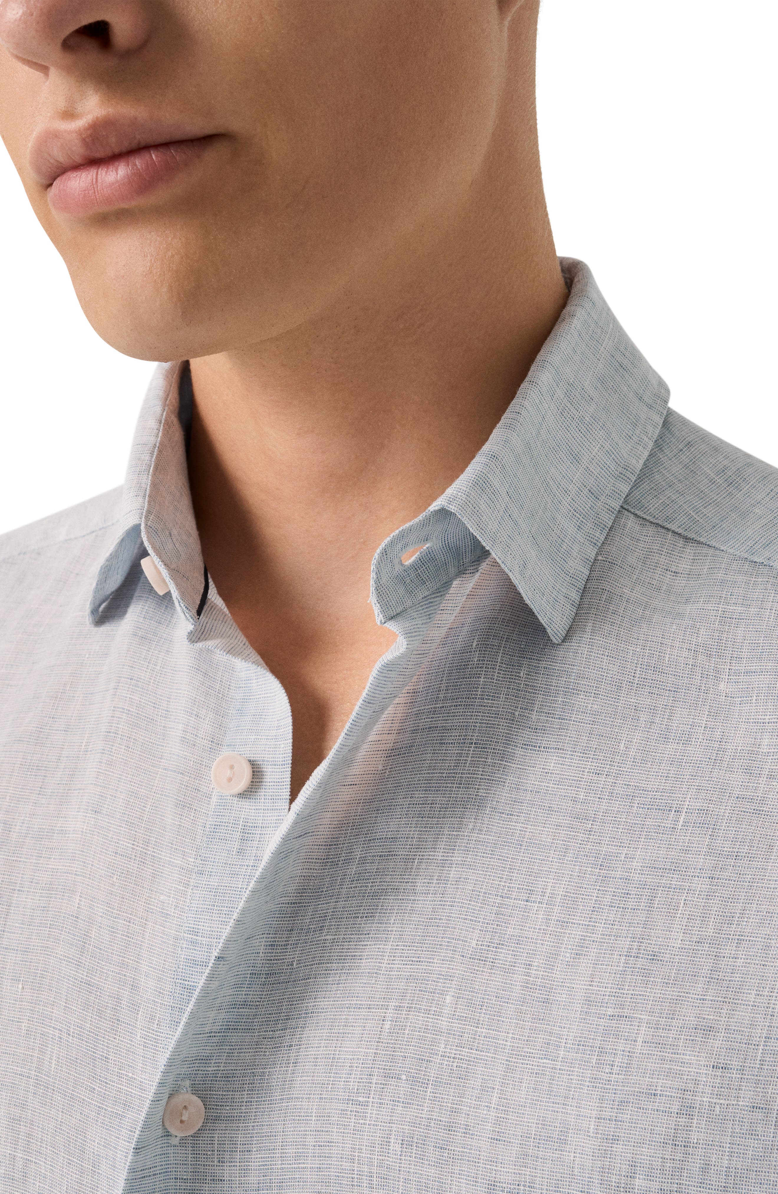 Regular Fit Linen Dress Shirt - image 4