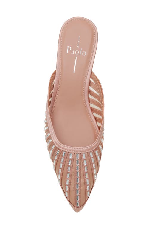 Linea Paolo Inka Pointed Toe Kitten Heel Mule In Pink