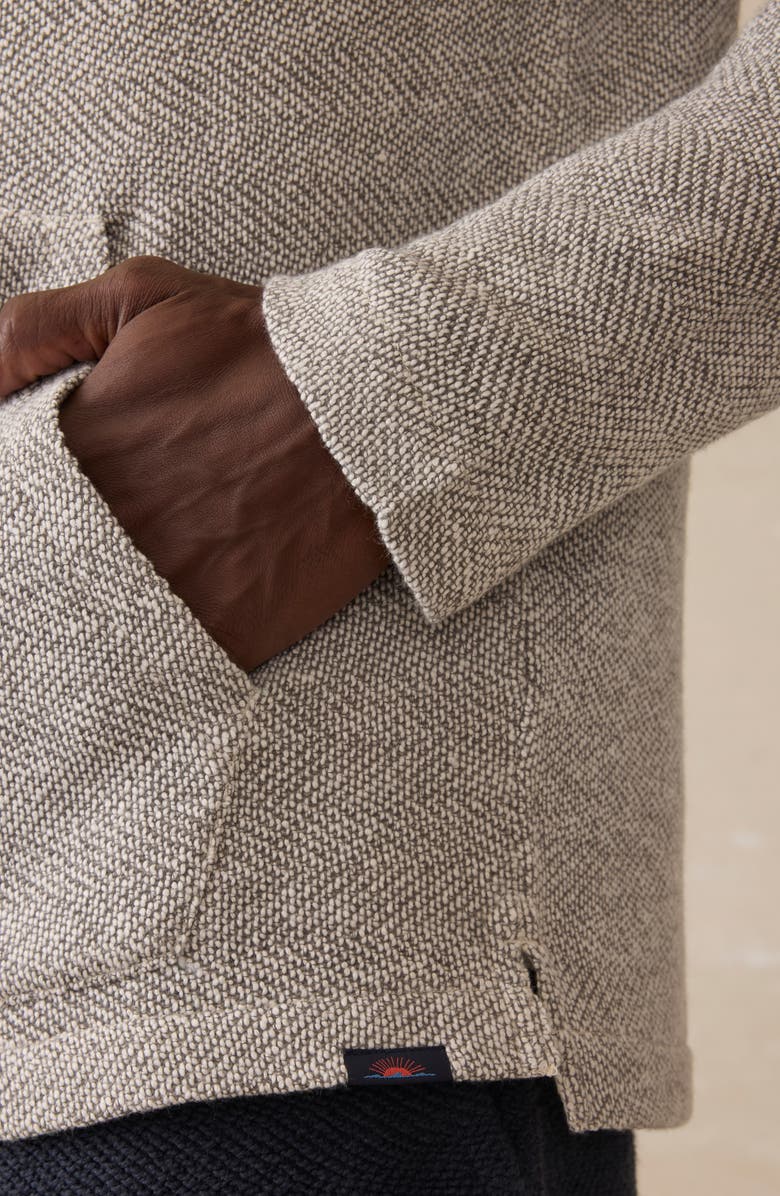 Faherty Whitewater Organic Cotton Blend Hoodie, Alternate, color, Grey Shell Loop