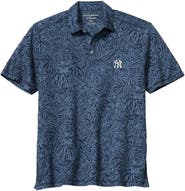 Tommy Bahama Men's Tommy Bahama Navy New York Yankees Wild Hibiscus Tri-Blend IslandZone Polo