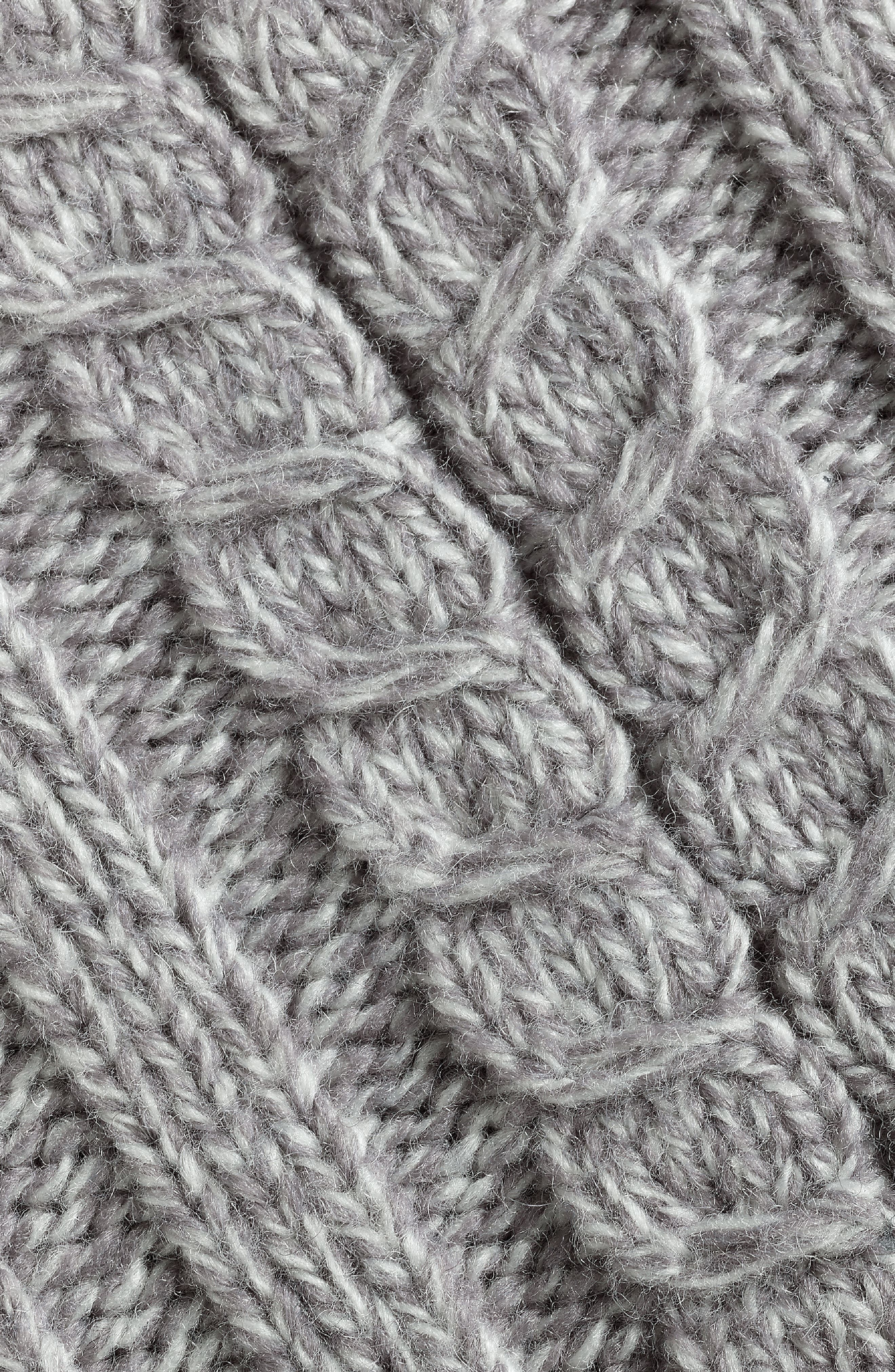 Bombas Cable Knit Gripper Slippers, Alternate, color, 